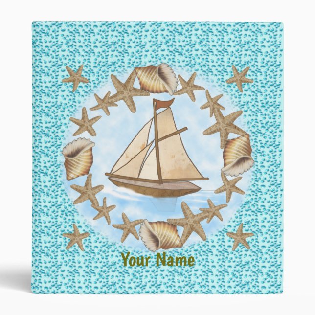 Ancient Mariner sailboat binder  (Front)