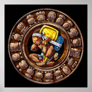 Ancient Mayan Calendar Poster