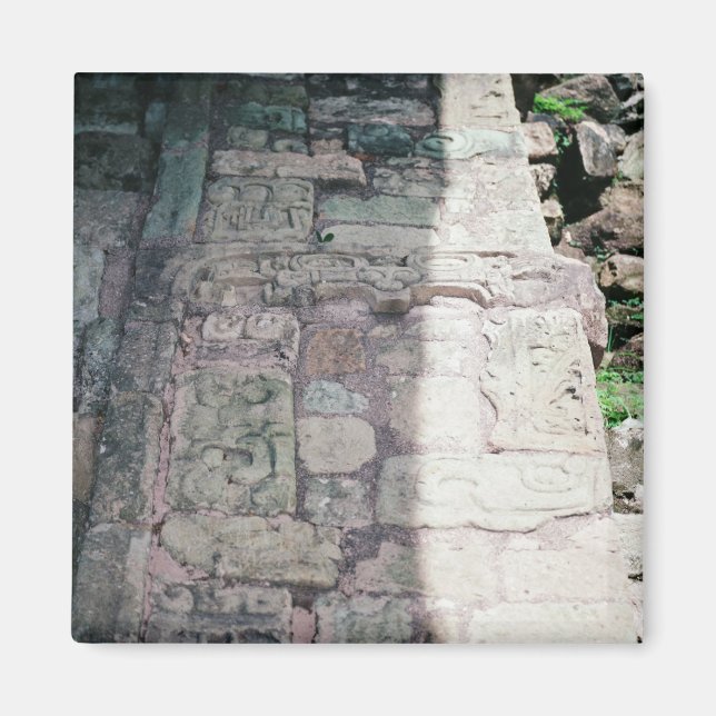 Ancient Mayan Ruins City of Copan Honduras Photo Magnet (Front)
