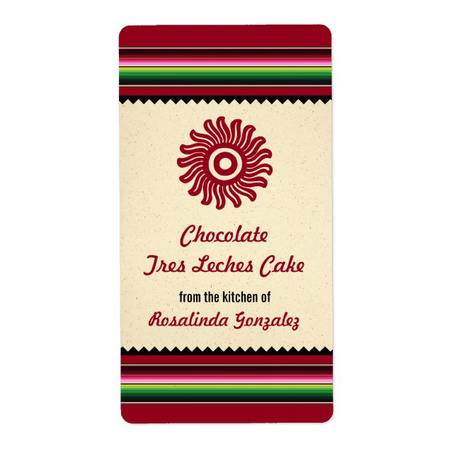 Ancient Mexican Sun Serape Kitchen (Front)