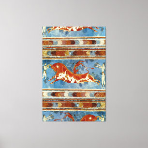 Ancient Minoan Crete Fresco Canvas Print