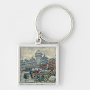 Ancient Moscow, departure after a fight Keychain