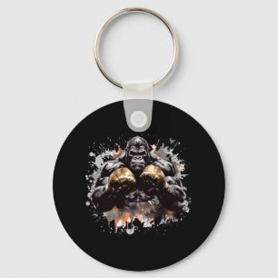 Ancient Motivation Inc Gorilla Boxing Champ Boxer Keychain