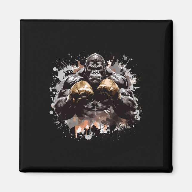 Ancient Motivation Inc Gorilla Boxing Champ Boxer  Magnet (Front)