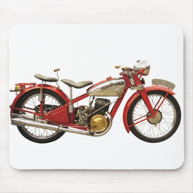 Ancient motorcycle mouse pad (Front)