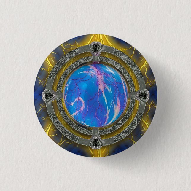 Ancient Mystical Tome of Magic Spells & Potions 7 1 Inch Round Button (Front)