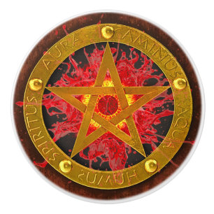 Ancient Mystical Tome of Magic Spells & Potions I Ceramic Knob