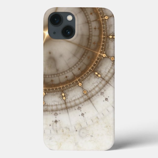 Ancient Nautical Chart, Grunge Case-Mate iPhone Case (Back)