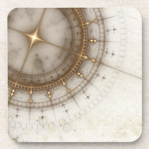 Ancient Nautical Chart, Grunge Coaster