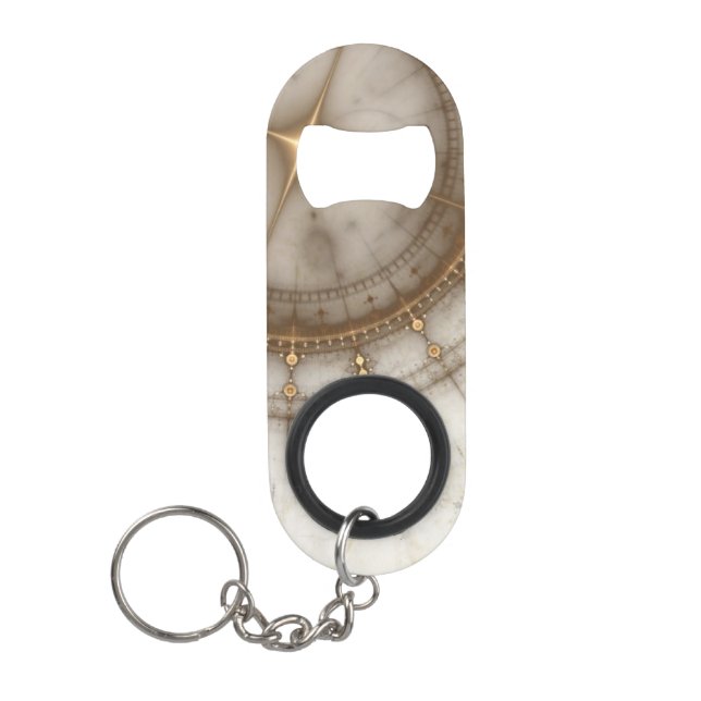 Ancient Nautical Chart, Grunge Mini Bottle Opener (Front)