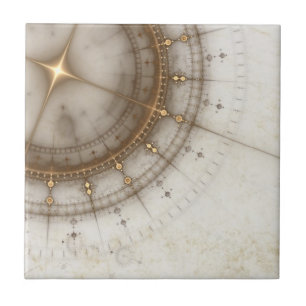 Ancient Nautical Chart, Grunge Tile