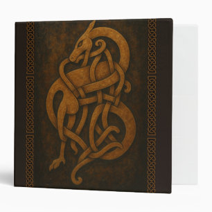 Ancient Norse Serpent Knot with Celtic Border Binder