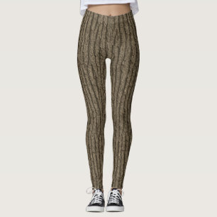 Ancient Oak Bark – Seamless Nature Texture Leggings