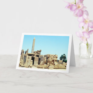 Ancient Obelisk in Luxor, Egypt, Card