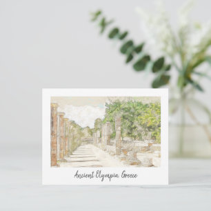  Ancient Olympia, Elis, Greece Vintage Postcard