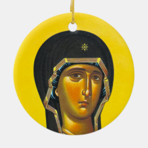 Ancient Orthodox icon Ceramic Ornament