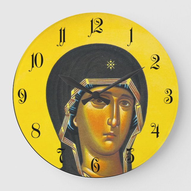 Ancient Orthodox icon Large Clock (Front)