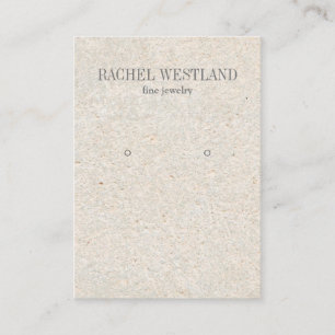 Ancient Paper Luxury Jewellery Earring display Business Card