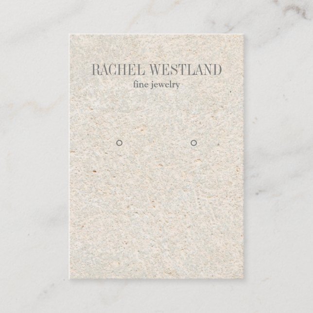 Ancient Paper Luxury Jewellery  Earring display Business Card (Front)