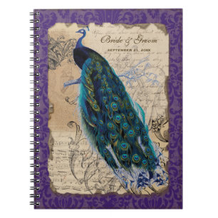 Ancient Peacock Formal Wedding Planner Journal