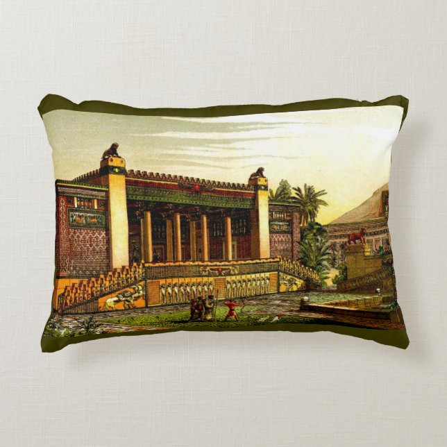 ancient Persepolis print Accent Pillow (Front)