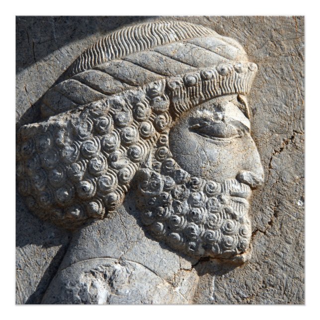 Ancient Persian Warrior Detail Persepolis Iran Photo Print (Front)