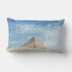 Ancient Pyramid Egypt, Giza Magnificent Ruin Lumbar Pillow