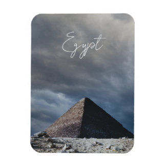 Ancient Pyramid with stormy sky, Egypt Magnet