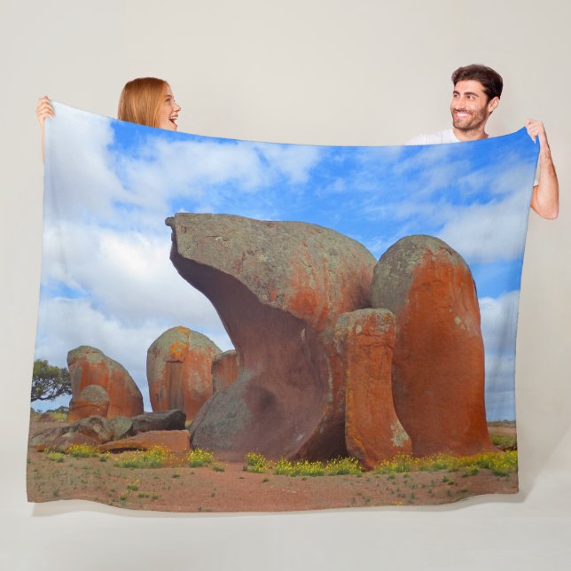 ANCIENT QUARTZ FLEECE BLANKET (In Situ)