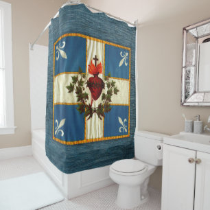 Ancient Quebec flag Chime Sacred Heart