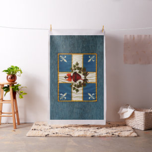 Ancient Quebec flag Chime Sacred Heart Fabric