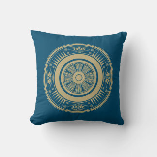 Ancient Rhodes Azure Solstice Pillow