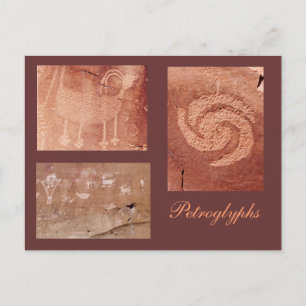 Ancient Rock Art Template Postcard