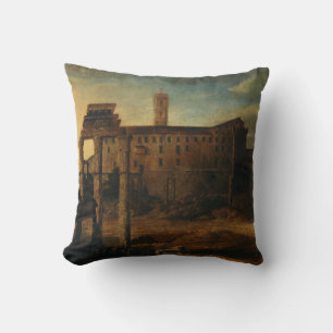 Ancient Roman architecture Roman Ruins Throw Pillow