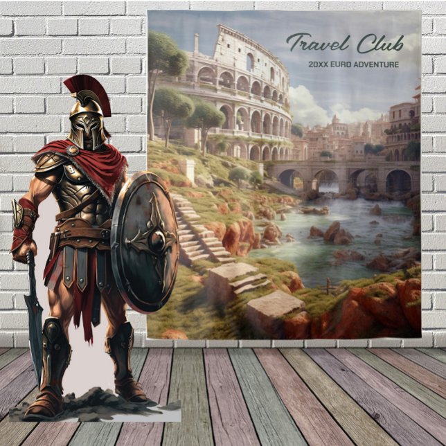 Ancient Roman Colosseum Scene Backdrop Tapestry (Creator Uploaded)