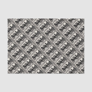 ancient Roman men and horses print Tissue Paper