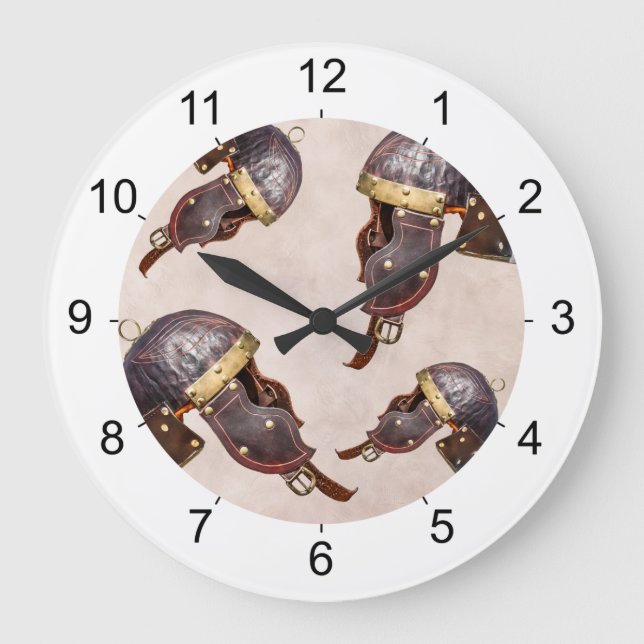 Ancient Roman military helmet Large Clock (Front)