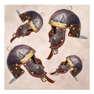 Ancient Roman military helmet Photo Print