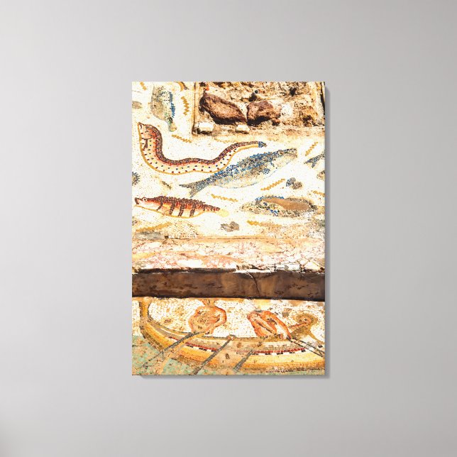 Ancient Roman Mosaic Canvas Print (Front)