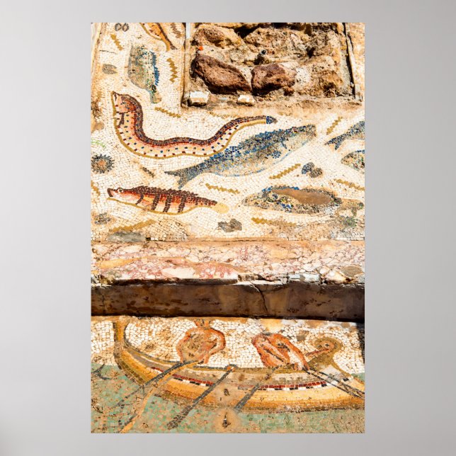 Ancient Roman Mosaic Poster (Front)