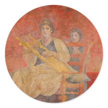 Ancient Roman Pompeii Neighbour Fresco Musician Ar