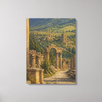 Ancient Roman Ruins Scenic Canvas Wall Art