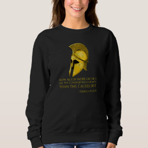 Ancient Roman Stoicism   Marcus Aurelius Quote   P Sweatshirt