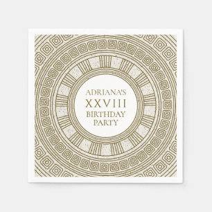 Ancient Rome Birthday Party with stone elements Napkin