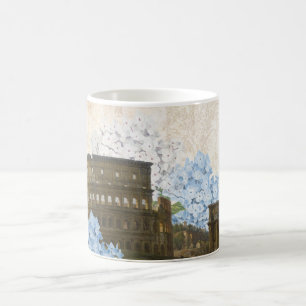 Ancient Rome Blue Hydrangea Mug