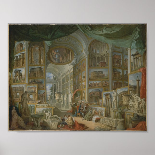 Ancient Rome by Panini - Poster (Front)