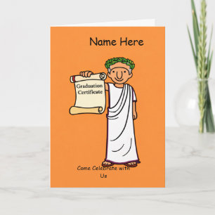 Ancient Rome Graduation Invitation Classical Rome