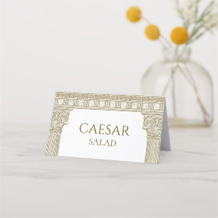 Ancient Rome Party with elegant temple columns Place Card