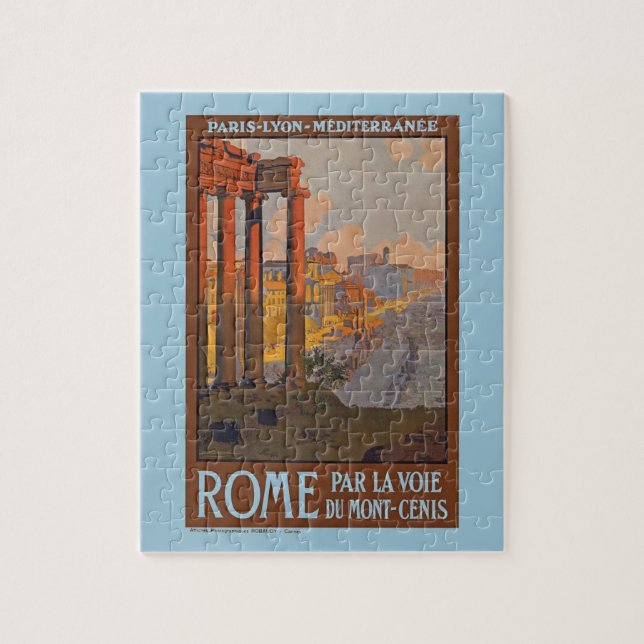 Ancient Rome Travel Ad Painting Jigsaw Puzzle (Vertical)