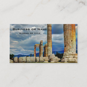 Ancient Ruins in Athens Greece Business Card